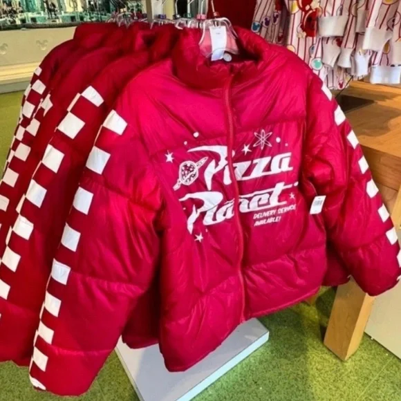 Toy story disney pizza planet puffer jacket xl - Picture 14 of 16